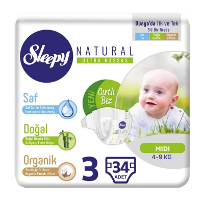 Sleepy Natural Ultra Hassas Bebek Bezi 3+