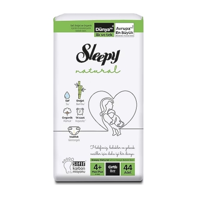 Sleepy Natural Ultra Hassas Bebek Bezi 4+ 44 Ad