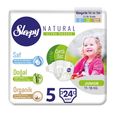 Sleepy Natural Ultra Hassas Bebek Bezi 5+